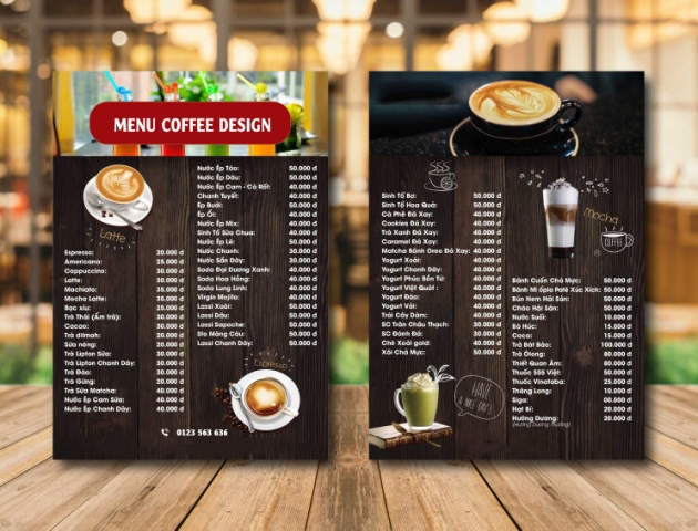 Xây dựng Menu quán cafe