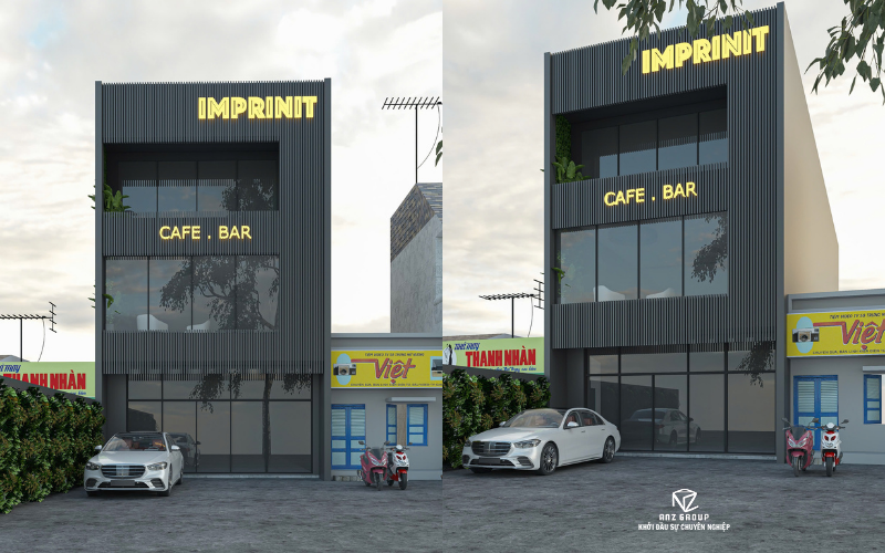 Bản vẽ 3D Coffee do ANZ thực hiện