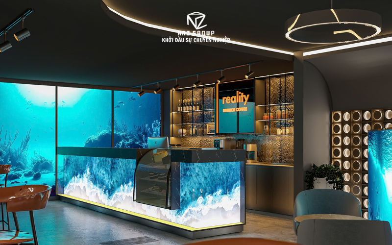 Quầy bar của 3D coffee