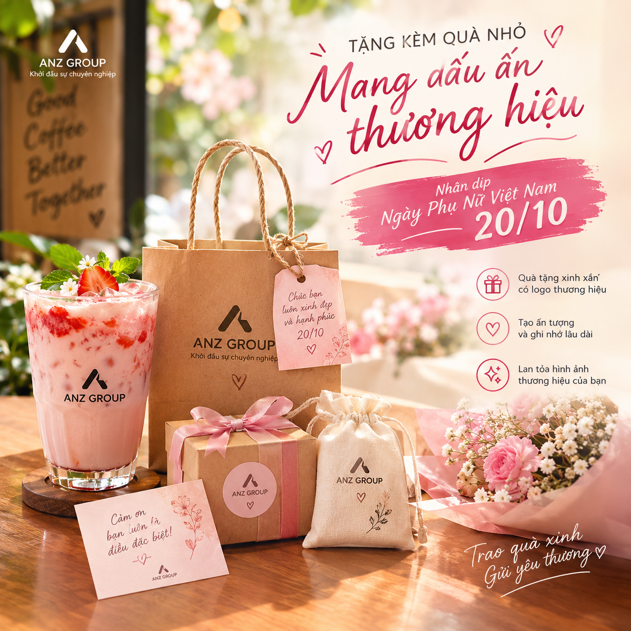 Chương trình ưu đãi 20/10 cho quán cafe