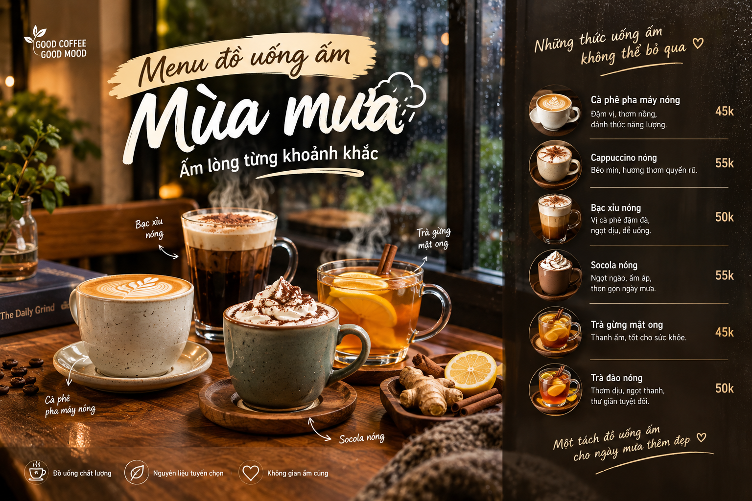Bí Quyết Duy Trì Doanh Thu Quán Cafe Mùa Mưa Sài Gòn